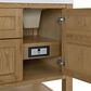 James Martin Vanities Breckenridge 60" Double Bathroom Vanity Cabinet in Light Natural Oak, , large