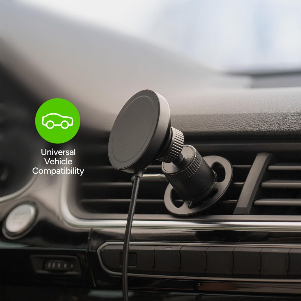 Mophie 15W Snap Plus Wireless Charging Car Vent Mount in Black, , large