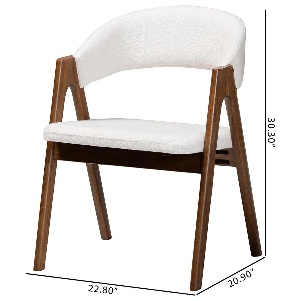 Baxton Studio Virden Arm Chair in Walnut Brown, , large