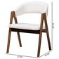 Baxton Studio Virden Arm Chair in Walnut Brown, , large