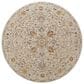 Surya Reina Light Gray, Medium Gray, Cream, Light Brown, Denim, Rust, Mustard and Olive 7"10" Round Area Rug, , large