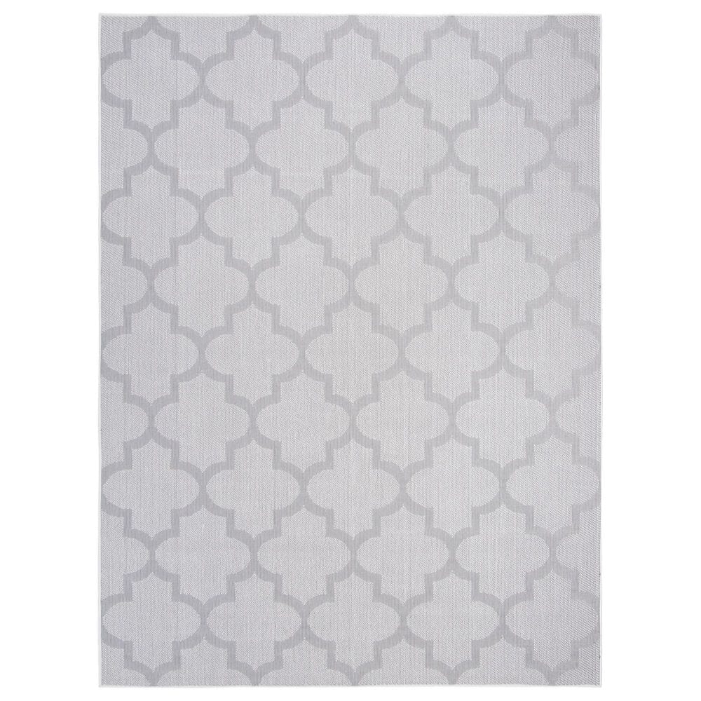 Safavieh Bermuda BMU804A 8" x 10" Ivory and Light Grey Indoor/Outdoor Area Performance Rug, , large