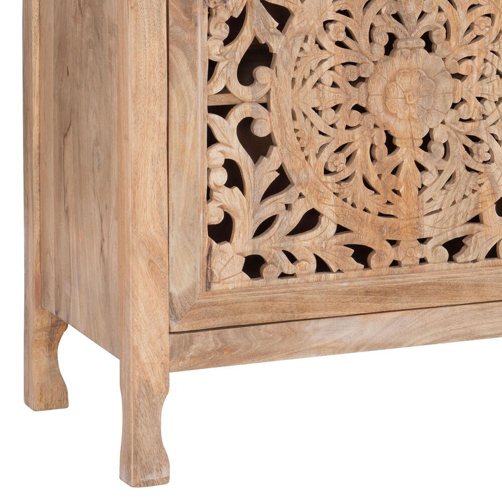 Linon Home Decor Haven 2-Door Cabinet in Antique Brown, , large