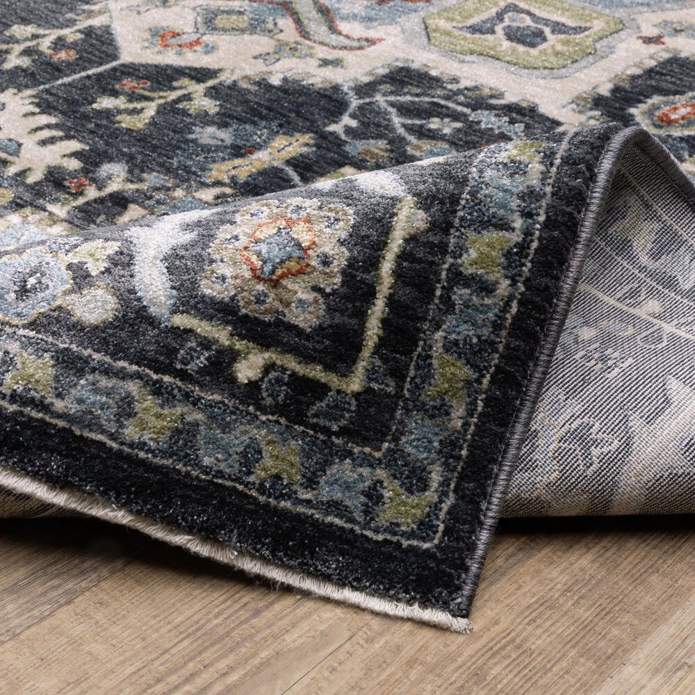 Oriental Weavers Eliana Navy and Blue 2&#39;3&quot; x 7&#39;6&quot; Runner, , large