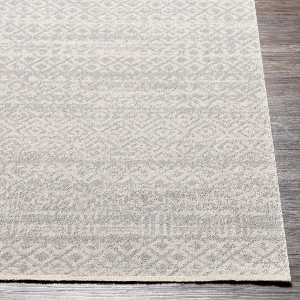 Surya Lavadora  6&#39;7&quot; x 9&#39; Gray and Light Gray Area Rug, , large
