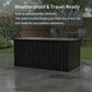 HOMLUX Outdoor Medium Storage Box in Black, , large