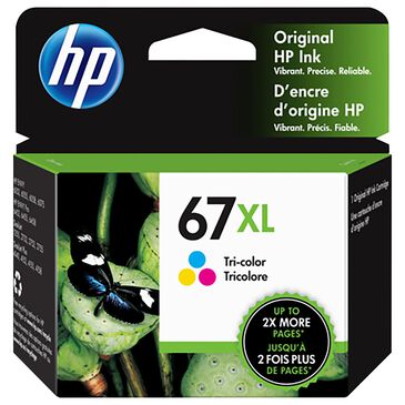 HP 67XL High Yield Tri-color Original Ink Cartridge, , large