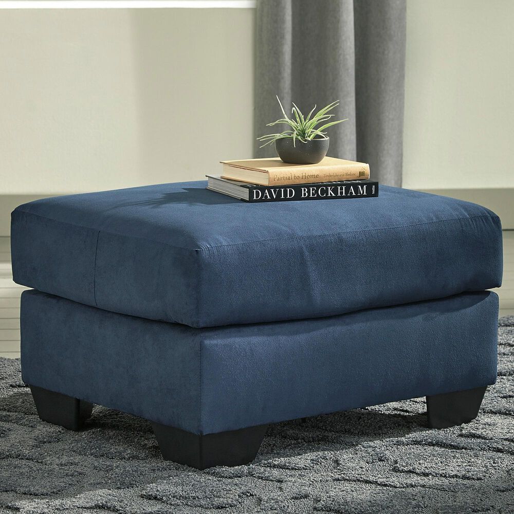 Ashley Darcy Ottoman in Blue, , large