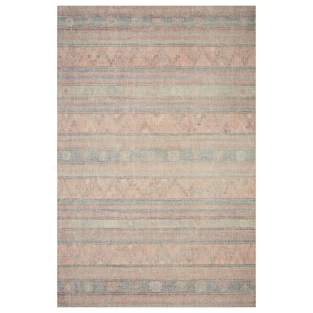 ED Ellen DeGeneres Crafted by Loloi Alameda ALA-02 2"6" x 12" Persimmon and Sky Runner, , large