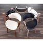 Lumisource Symphony Arm Chair with Cream Cushion in Walnut, , large