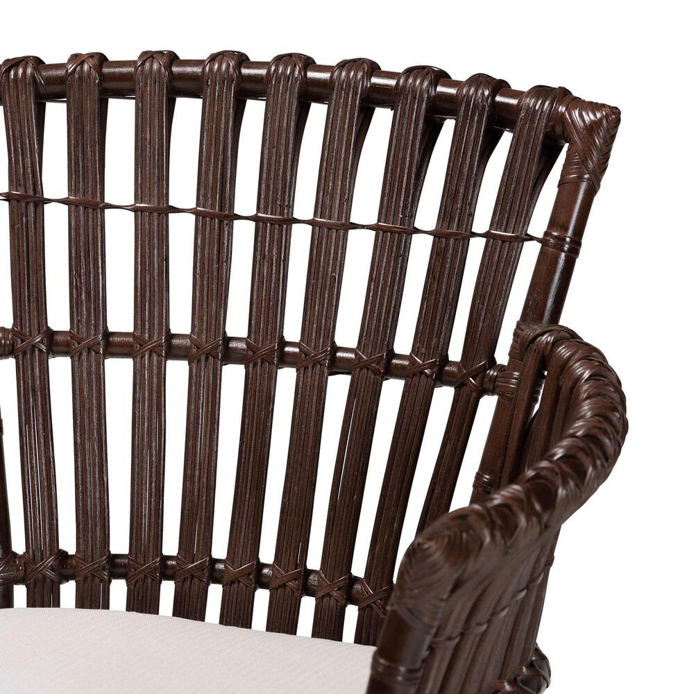 Baxton Studio Brooklyn Arm Chair in Neutral, , large