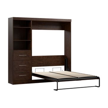 Bestar Pur 84" Full Wall Bed Kit In Chocolate, , large