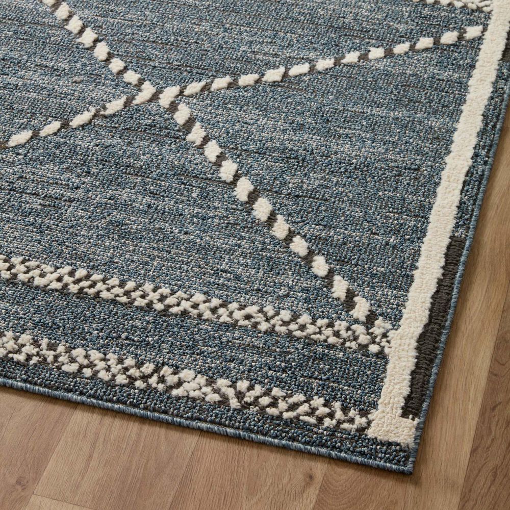 Loloi II Fabian 2&#39;7&quot; x 4&#39; Denim and Charcoal Area Rug, , large
