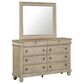 Belle Furnishings Rustic Traditions 8-Drawer Dresser with Mirror in Saddle Tan, , large