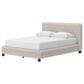 Ashley Zuraleus Queen Upholstered Platform Bed with Two Nightstands in Matte White, , large