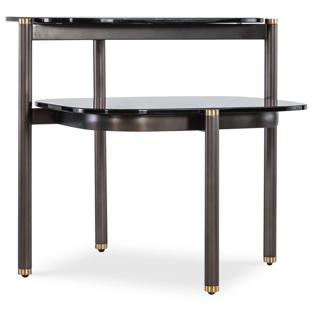 Hooker Furniture Grayson Tiered Side Table in Black and Gold, , large