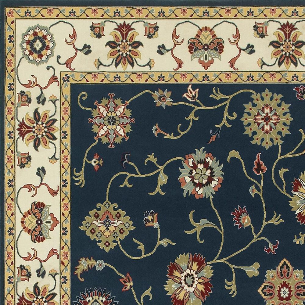 Oriental Weavers Kashan 2336B 7&#39;10&quot; x 10&#39;10&quot; Navy Area Rug, , large