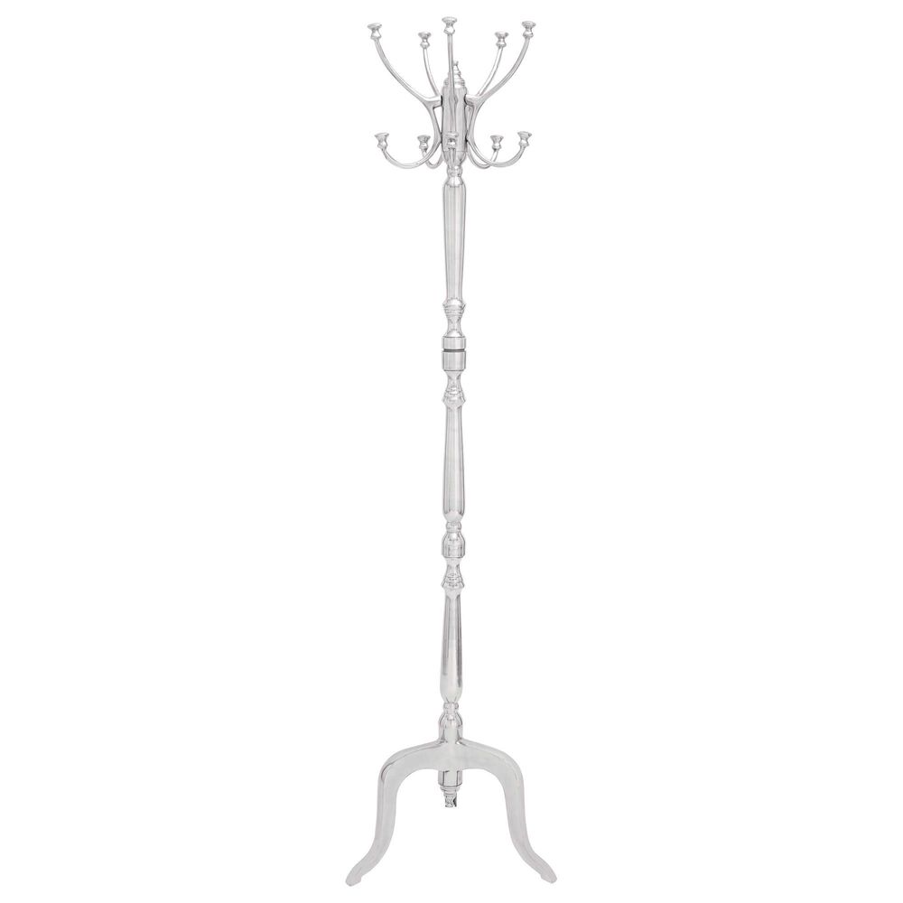 Maple and Jade 72" x 18" Coat Rack in Silver, , large