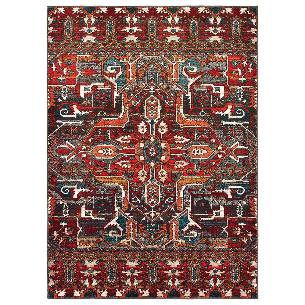 Oriental Weavers Sedona 9575A 9"10" x 12"10" Red Area Rug, , large