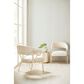 Schnadig Caracole Upholstery Accent Chair in Gold Brush and White Enamel, , large