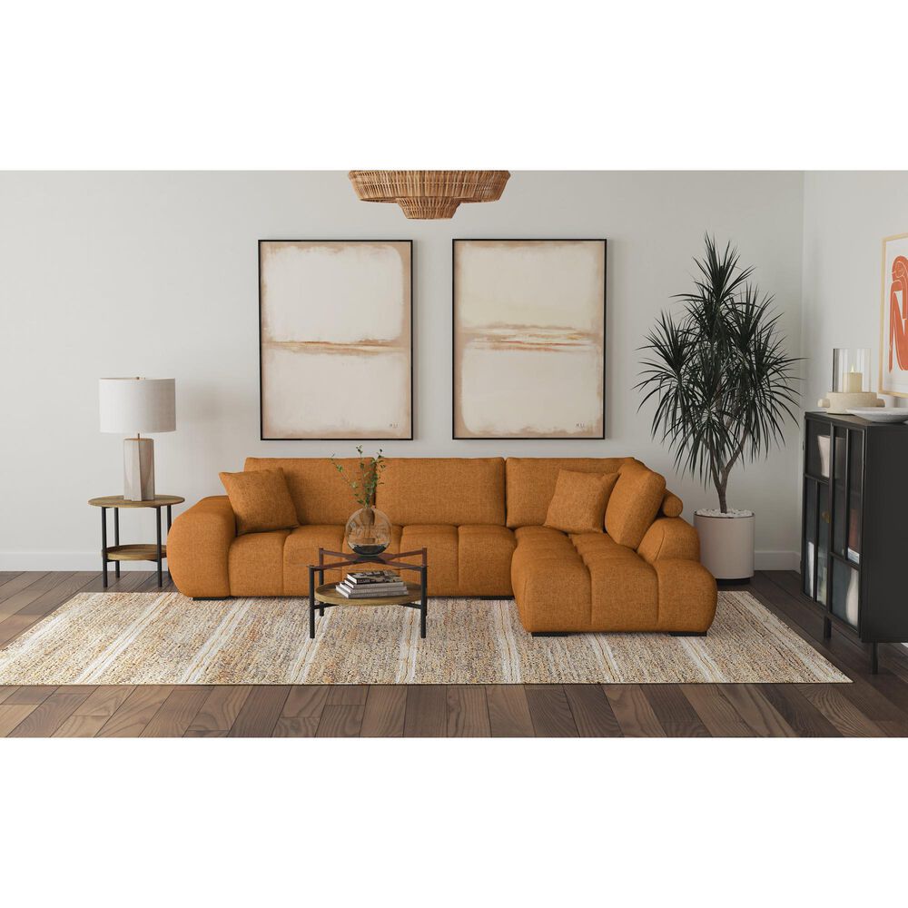 Pacific Landing 2-Piece Stationary Sectional in Orange, , large