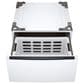 LG Tall Pedestal with Drawer In White, , large