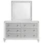 New Heritage Design Stardust 5-Piece King Bedroom Set in White and Silver, , large