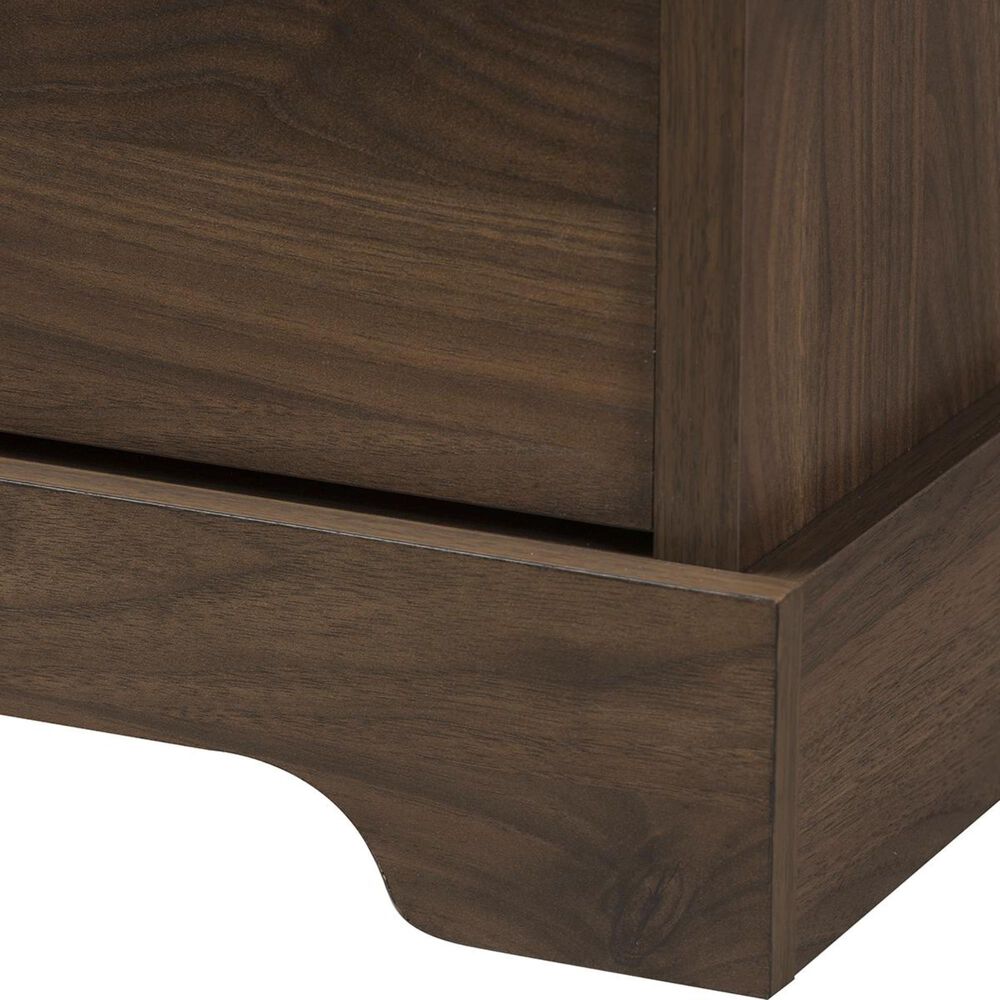 Baxton Studio Burnwood Bookcase in Brown, , large