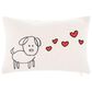 Safavieh Puppy Love Pillow in Cream/Red, , large