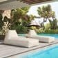 Zuo Modern Kalm Patio Chaise Lounge Chair in Beige, , large