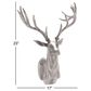 Maple and Jade 23" x 17" Eclectic Deer Wall Decor in Silver, , large