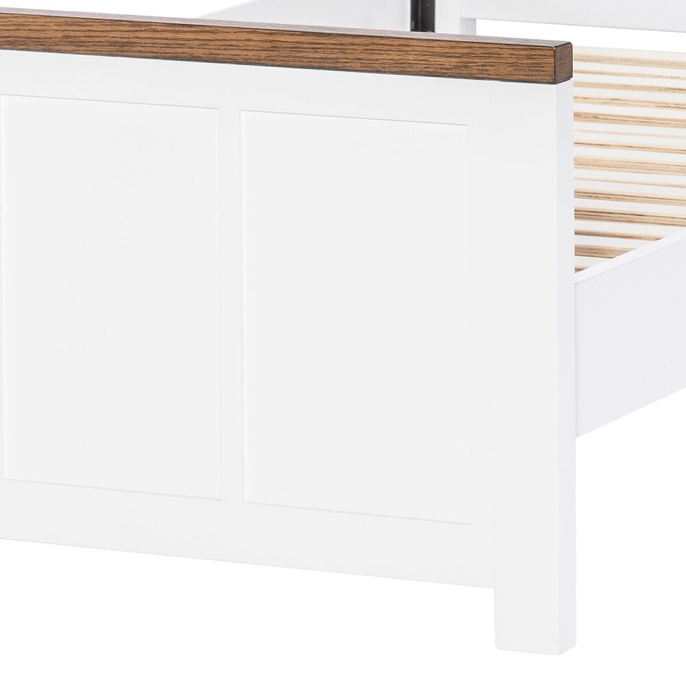 Legacy Classic Dutton Twin Platform Bed in Natural White and Toasted Coconut, , large