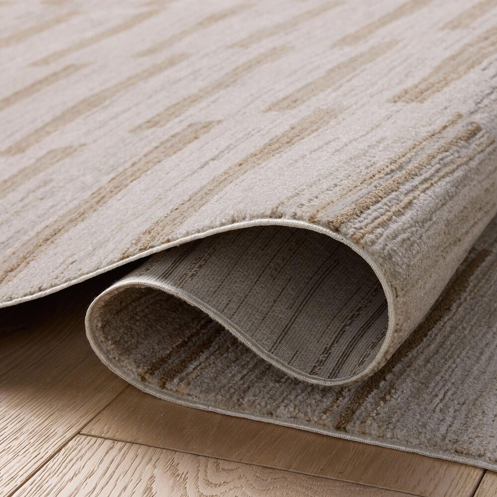 Amber Lewis x Loloi Cali 6&#39;7&quot; x 9&#39;2&quot; Ivory and Tobacco Area Rug, , large