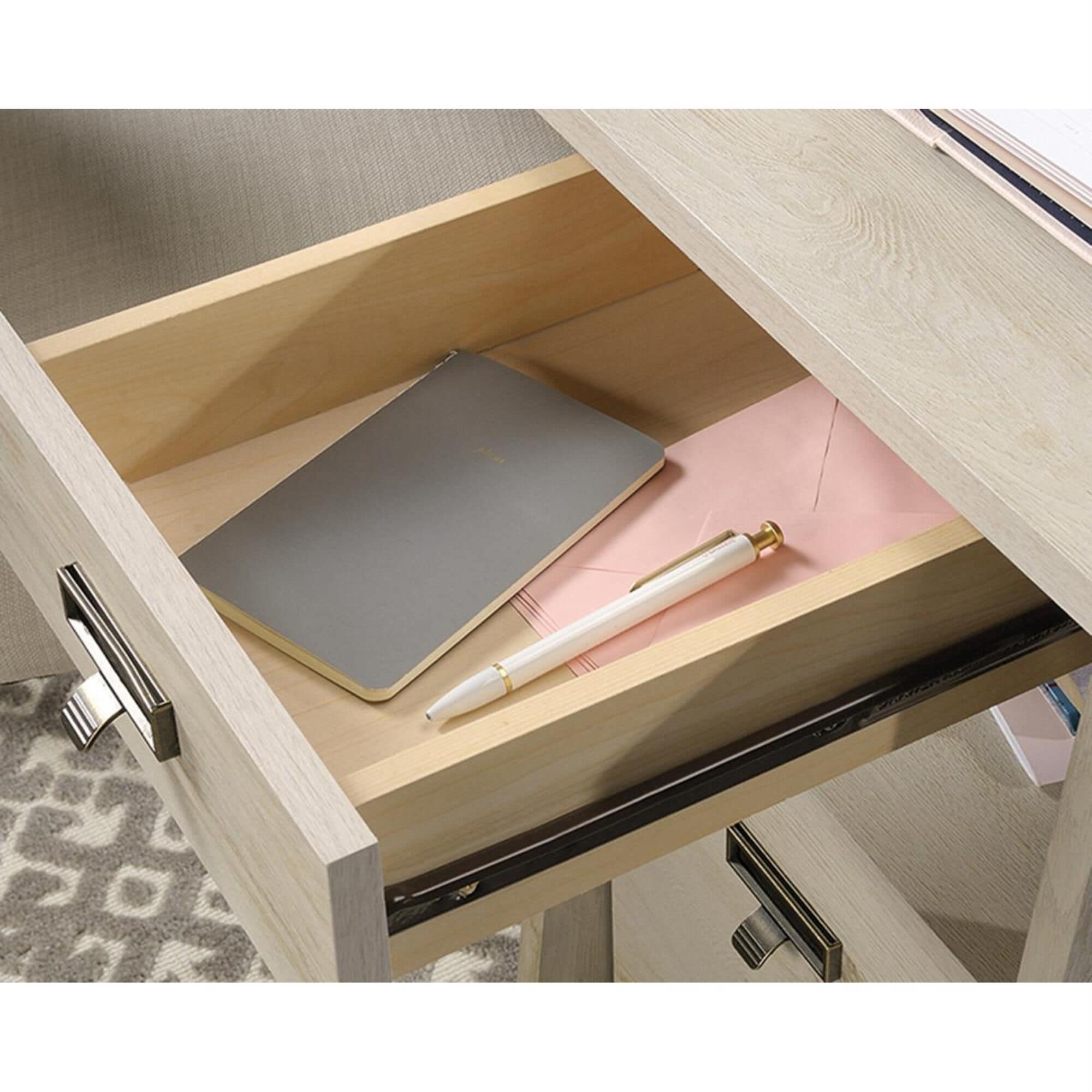 Sauder trestle outlet executive desk