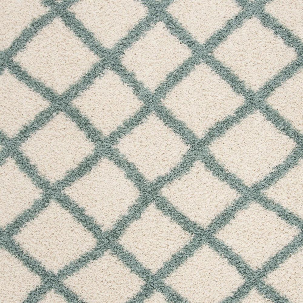 Safavieh Dallas Shag SGD258J-212 2&#39;3&quot; x 12&#39; Ivory/Seafoam Runner, , large