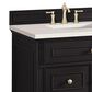James Martin Vanities Lorelai 36" Single Vanity in Black Onyx with 3 cm Lime Delight Quartz Top, , large