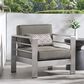 Hearth and Haven Cape Coral Outdoor Club Chair in Silver, , large