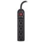 Sanus No Stud TV Wall Mount for 32" - 90" TVs with HDMI Cable and 4-Outlet 300J Surge Protector Power Strip in Black, , large