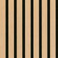 MS International Acoustic Wood Slat Almond 24" x 48" Wall Panels, , large