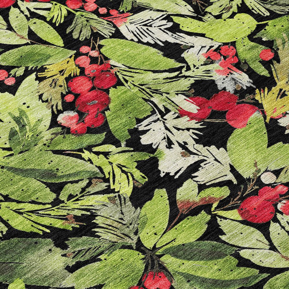 Dalyn Rug Company Wonderland WN24 2&#39;3&quot; x 7&#39;6&quot; Black Indoor/Outdoor Runner, , large