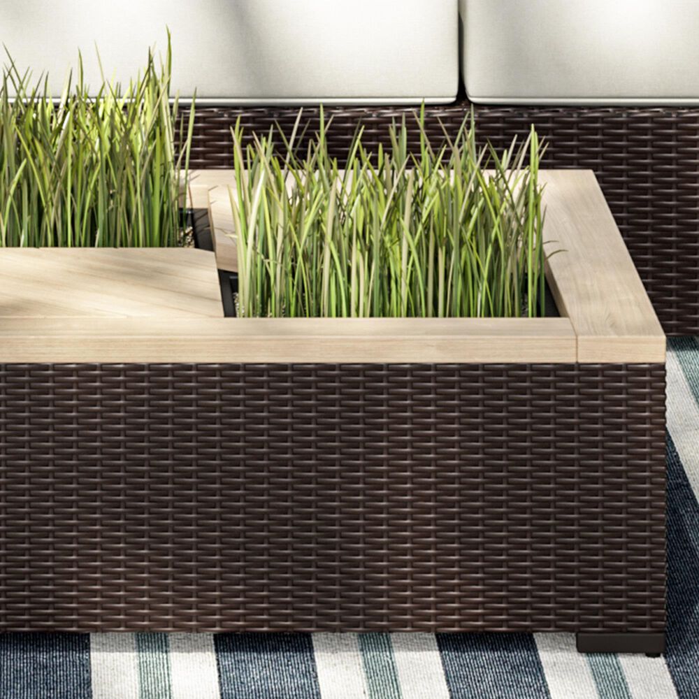 Homestyles Palm Springs 3-Piece Patio Set in Brown, , large