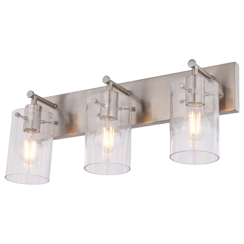 Vaxcel Northfield 3-Light Bathroom Vanity in Satin Nickel, , large