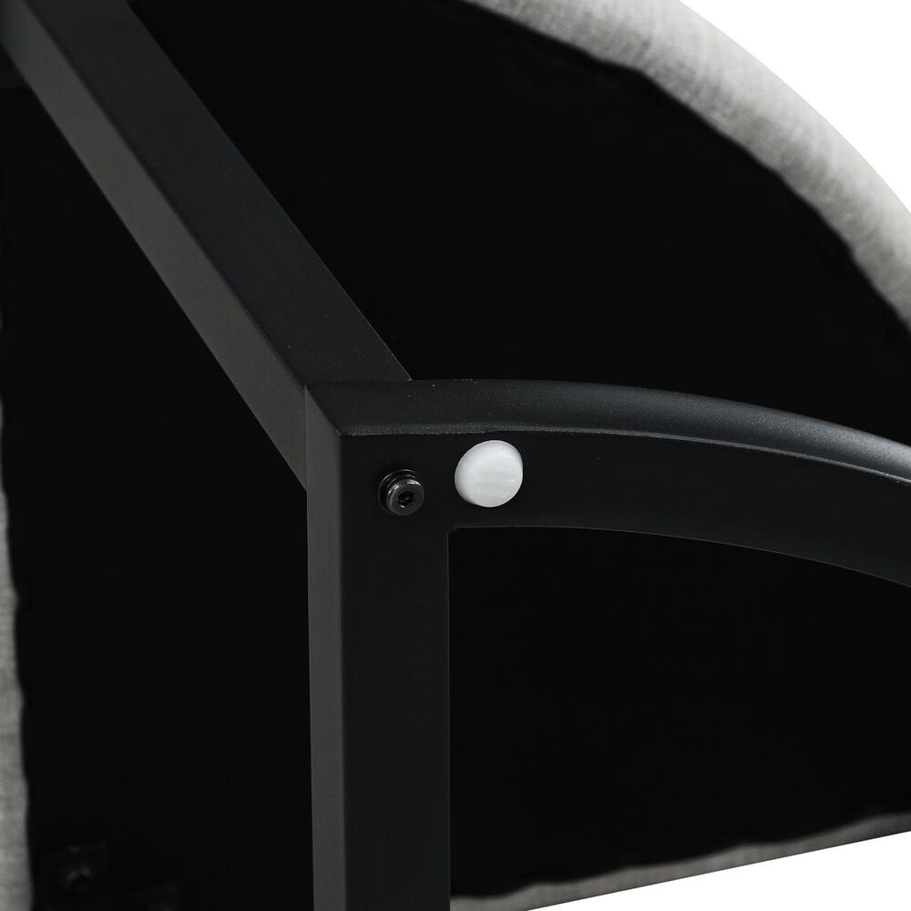 Steve Silver Furniture Magnolia Nesting Coffee Table with 4 Stools in Sand and Black, , large