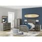 Ashley Frandern 4-Piece Twin Panel Bedroom Set in Rustic Warm Gray, , large