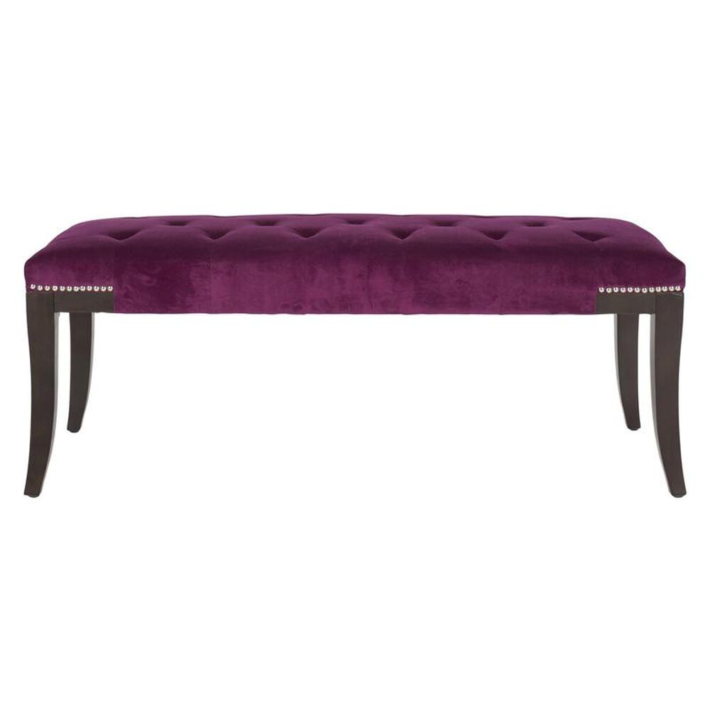 Safavieh Mercer Modern Gibbons Bench in Plum, , large