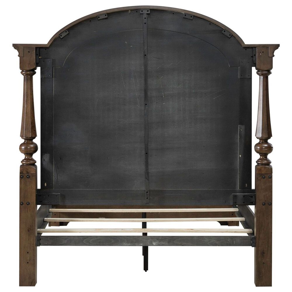 Liberty Furniture Arden Road Queen Poster Bed in Satin Cherry, , large