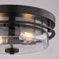 Vaxcel Grace 2-Light Flush Mount in Matte Black, , large