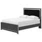 Ashley Zuraleus Queen Upholstered Panel Bed in Matte Black and Chrome, , large