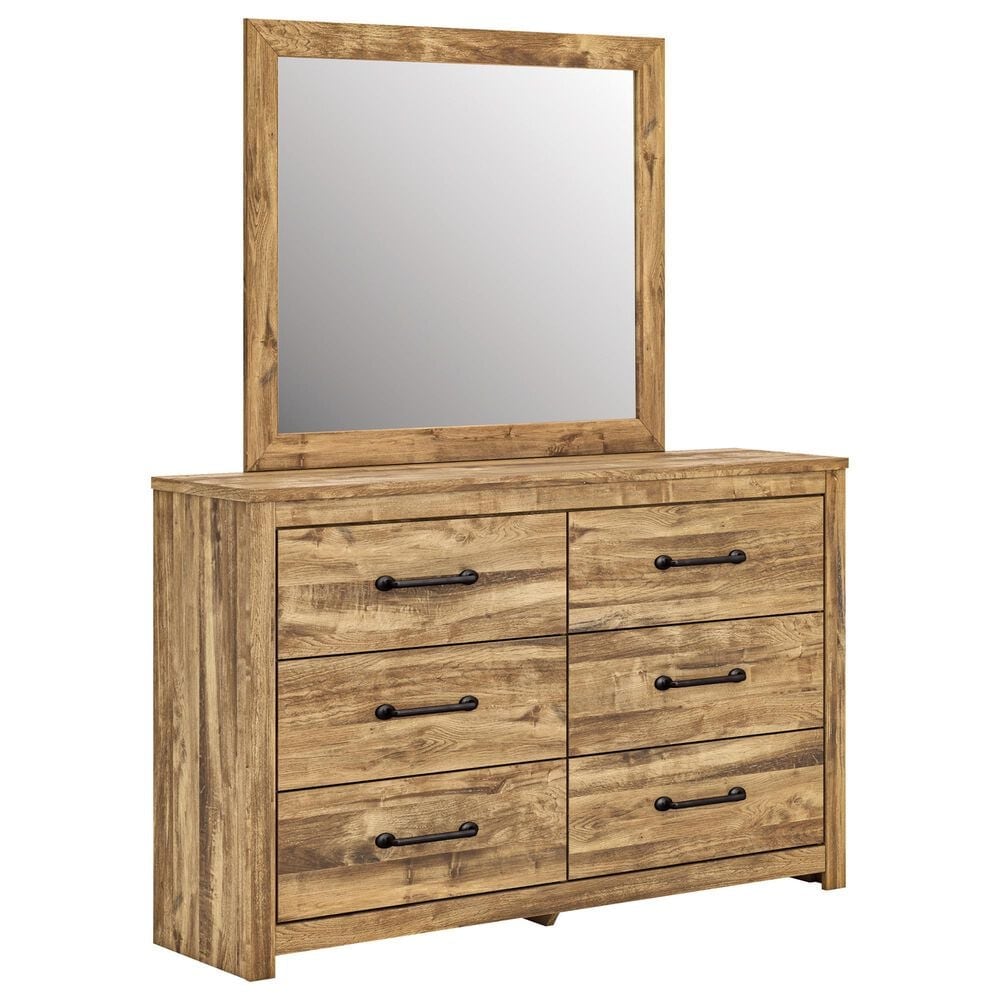 Ashley Maystonna Dresser and Mirror in Brown, , large