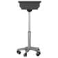 Rta Products Llc Folding Table Laptop Cart in Graphite and Chrome, , large